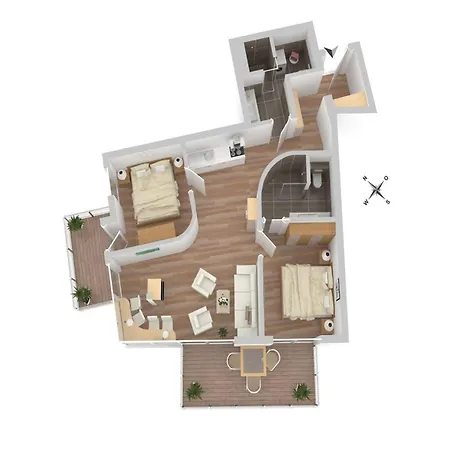 Panorama Suite- In Der Hafenresidenz Mit Panoramablick *